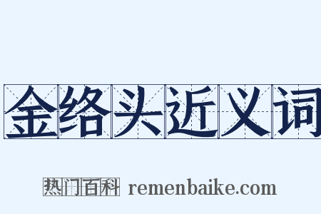 金络头近义词是什么意思的图片